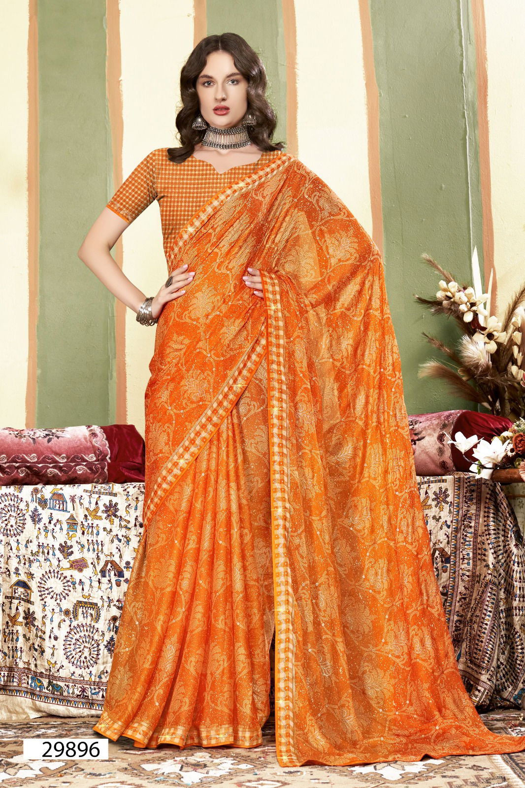 Aaliyah By Vallabhi Georgette Printed Sarees Wholesale Price In Surat